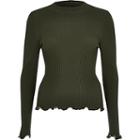 River Island Womens High Neck Beaded Trim Knitted Top