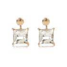 River Island Womens Gold Tone Gem Front And Back Earrings