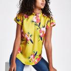 River Island Womens Floral Print Frill Neck Shell Top
