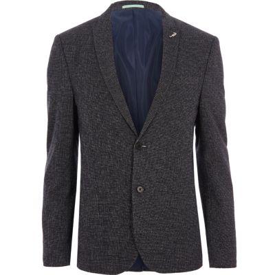 River Island Mens Peak Lapel Skinny Suit Jacket