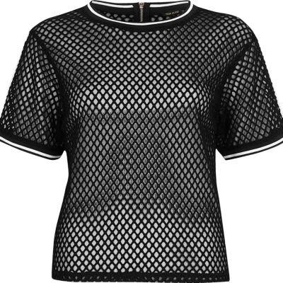 River Island Womens Mesh Sporty Oversized T-shirt