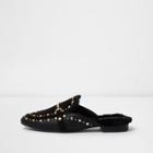 River Island Womens Studded Backless Loafer