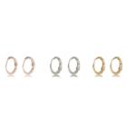River Island Womens Rose Gold Tone Hoop Earrings Pack