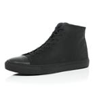 River Island Mensblack Nubuck High Tops
