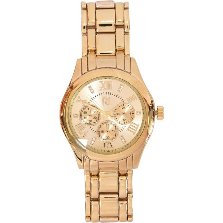 River Island Womens Gold Tone Glamorous Watch