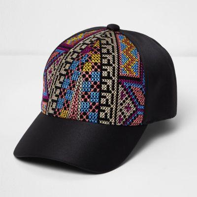 River Island Womens Aztec Embroidered Cap