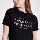 River Island Womens 'esplorare' Print Fitted T-shirt