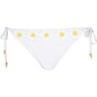 River Island Womens White 3d Flower Tie Side Bikini Bottoms