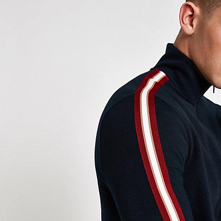 River Island Mens 'r96' Slim Fit Tape Track Jacket