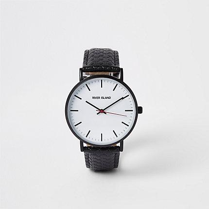 River Island Mens Ri Monogram Round Watch