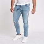River Island Mens Big And Tall Danny Skinny Ripped Jeans