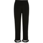 River Island Womens Tapered Tassel Cropped Pants