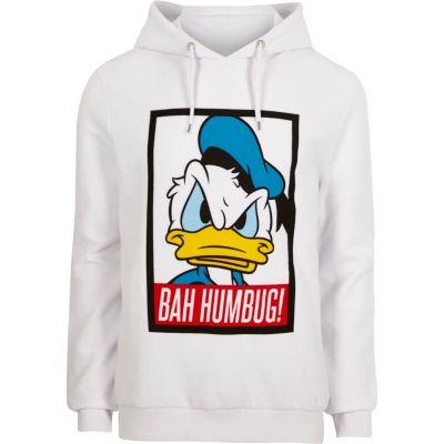 River Island Mens White Donald Duck Christmas Hoodie
