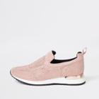 River Island Womens Sequin Embellished Trainers