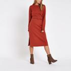 River Island Womens Belted Sweater Dress