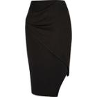 River Island Womens Asymmetric Wrap Front Skirt