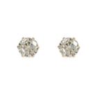 River Island Womens Gold Tone Large Diamond Stud Earrings