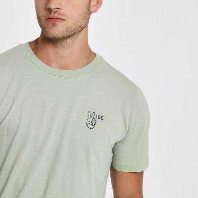 River Island Mens Lee Logo T-shirt