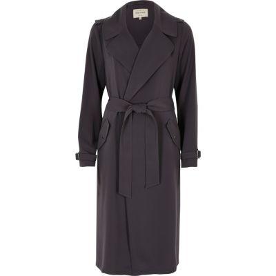 River Island Womens Tie Waist Duster Trench Coat