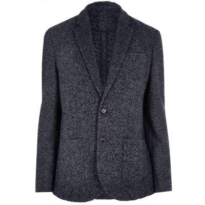 River Island Mens Wool-blend Herringbone Jacket