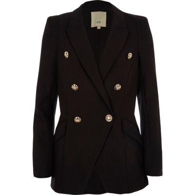 River Island Womens Double Breasted Tuxedo Blazer