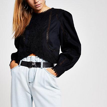 River Island Womens Lace Crop Top