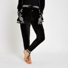 River Island Womens Floral Embroidered Loungewear Joggers