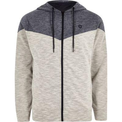 River Island Mens White Jack And Jones Core Zip-up Hoodie