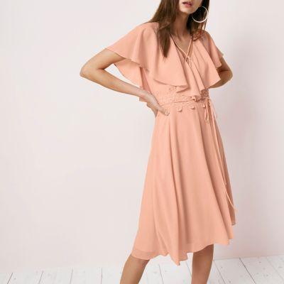 River Island Womens Cape Wrap Midi Dress