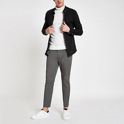 River Island Mens Sid Skinny Ankle Grazer Pants