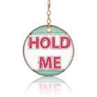 River Island Womens White Slogan Keyring