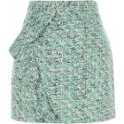River Island Womens Frill Front Boucle Mini Skirt