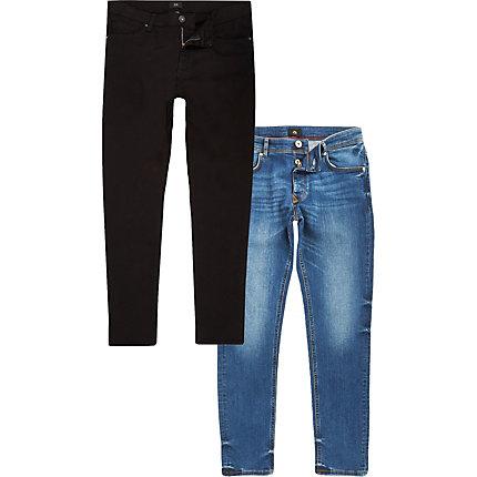 River Island Mens Skinny Fit Jeans Multipack