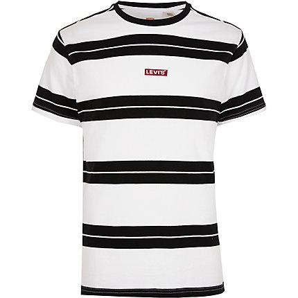 Mens Levi's White Stripe Relaxed T-shirt