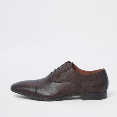 River Island Mens Embossed Toecap Oxford Shoes