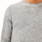 River Island Mens Marl Ribbed Slim Fit Sweater