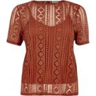 River Island Womens Embroidered Lace Top