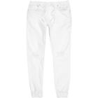 River Island Mens White Ryan Distressed Jogger Jeans