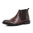 River Island Mensdark Leather Chunky Chelsea Boots
