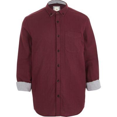 River Island Mens Slim Fit Double Face Shirt