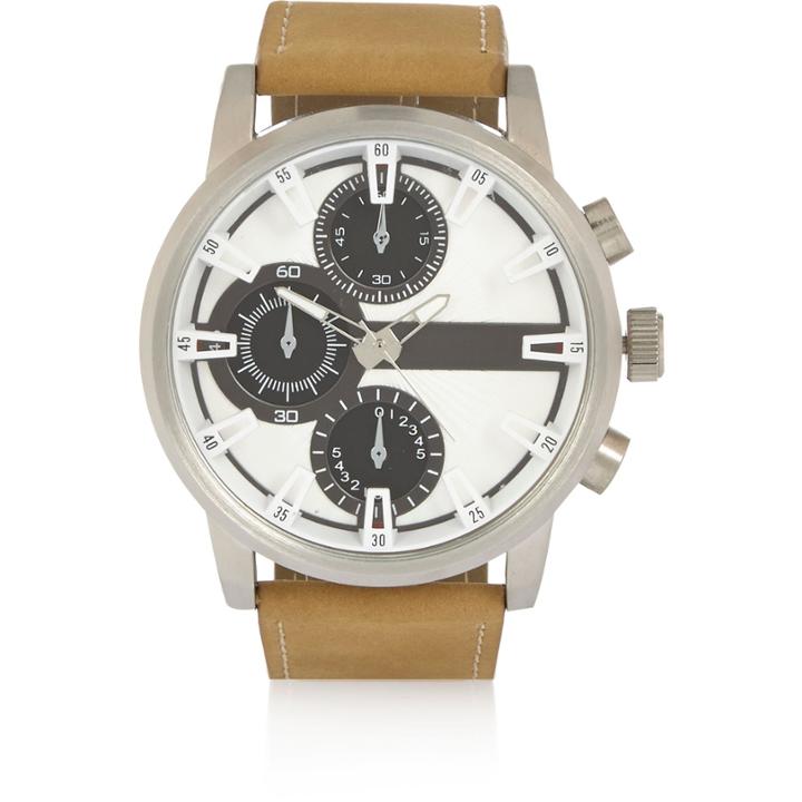 River Island Mensecru Three Dial Watch