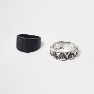 River Island Mens Tone Ring Multipack