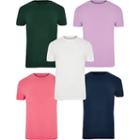 River Island Mens Multicoloured Muscle Fit T-shirt 5 Pack