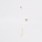 River Island Womens Gold Color Ear Climber Earring Stud Set