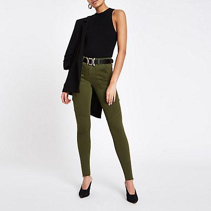 River Island Womens Amelie Super Skinny Utility Jeans