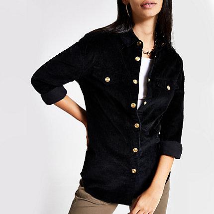 River Island Womens Cord Long Sleeve Shirt