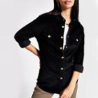 River Island Womens Cord Long Sleeve Shirt