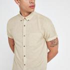 River Island Mens Short Sleeve Linen Blend Shirt
