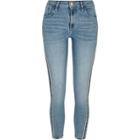 River Island Womens Amelie Side Stripe Skinny Fit Jeans