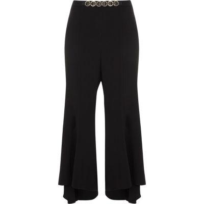 River Island Womens Chain Detail Flare Trousers